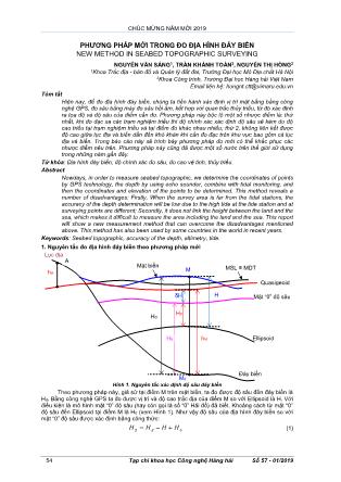 Phương pháp mới trong đo địa hình đáy biển