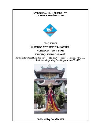 Giáo trình Mỹ thuật trang phục