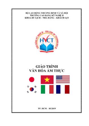 Giáo trình Văn hóa ẩm thực (Phần 1)