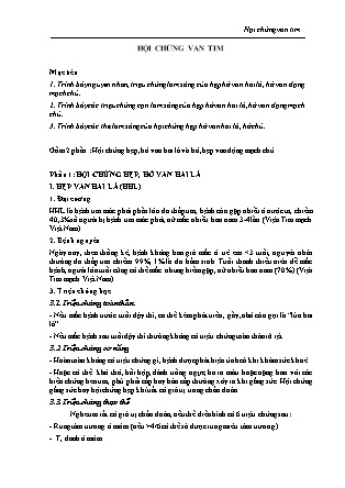 Bài giảng Nội cơ sở 1 - Bài 15: Hội chứng van tim