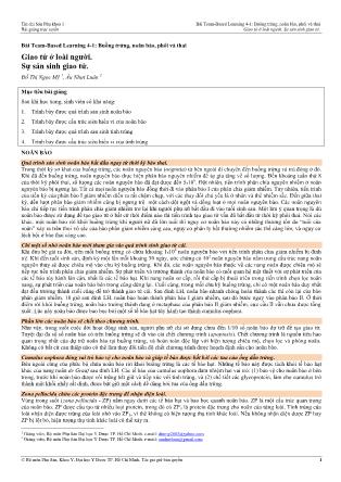 Bài giảng Sản phụ khoa 1 - Bài Team-Based Learning 4-1: Buồng trứng, noãn bào, phôi và thai - Bài: Giao tử ở loài người. Sự sản sinh giao tử Bài giảng Sản phụ khoa 1 - Bài Team-Based Learning 4-1: Buồng trứng, noãn bào, phôi và thai - Bài: Giao tử ở loài người. Sự sản sinh giao tử