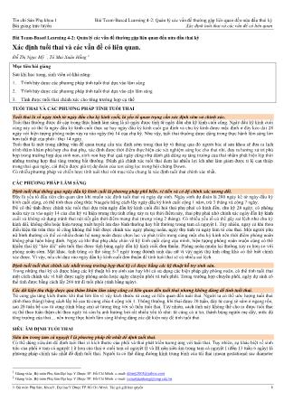 Bài giảng Sản phụ khoa 1 - Bài Team-Based Learning 4-2: Quản lý các vấn đề thường gặp liên quan đến nửa đầu thai kì - Bài: Xác định tuổi thai và các vấn đề có liên quan Bài giảng Sản phụ khoa 1 - Bài Team-Based Learning 4-2: Quản lý các vấn đề thường gặp liên quan đến nửa đầu thai kì - Bài: Xác định tuổi thai và các vấn đề có liên quan
