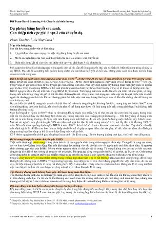 Bài giảng Sản phụ khoa 1 - Bài Team-Based Learning 4-4: Chuyển dạ bình thường - Bài: Dự phòng băng huyết sau sanh. Can thiệp tích cực giai đoạn 3 của chuyển dạ