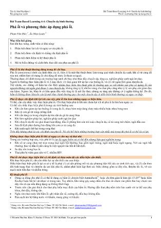 Bài giảng Sản phụ khoa 1 - Bài Team-Based Learning 4-4: Chuyển dạ bình thường - Bài: Phá ối và phương thức áp dụng phá ối Bài giảng Sản phụ khoa 1 - Bài Team-Based Learning 4-4: Chuyển dạ bình thường - Bài: Phá ối và phương thức áp dụng phá ối