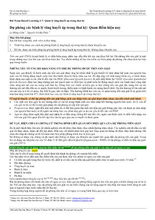 Bài giảng Sản phụ khoa 1 - Bài Team-Based Learning 4-7: Quản lý tăng huyết áp trong thai kỳ - Bài: Dự phòng các bệnh lý tăng huyết áp trong thai kỳ: Quan điểm hiện nay