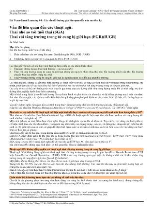 Bài giảng Sản phụ khoa 1 - Bài Team-Based Learning 4-8: Các vấn đề thường gặp của nửa sau thai kỳ - Bài: Vấn đề liên quan đến các thuật ngữ: Thai nhỏ so với tuổi thai (SGA) Thai với tăng trưởng trong tử cung bị giới hạn (FGR)(IUGR)
