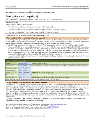 Bài giảng Sản phụ khoa 1 - Bài Team-Based Learning 4-8: Các vấn đề thường gặp của nửa sau thai kỳ - Bài: Bệnh lý tim mạch trong thai kỳ