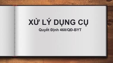 Bài giảng Xử lý dụng cụ