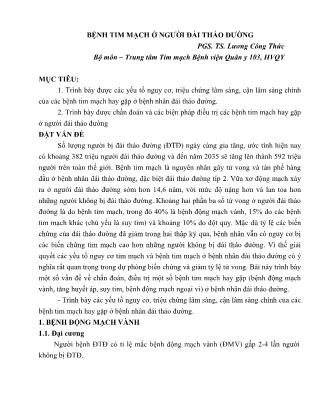 Bệnh tim mạch ở người đái tháo đường