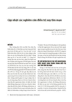 Cập nhật các nghiên cứu điều trị suy tim mạn