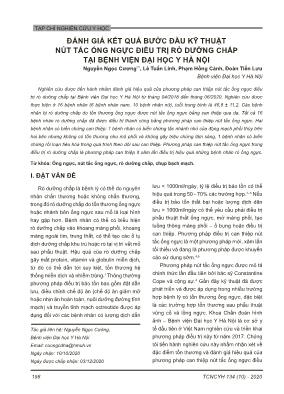 Đánh giá kết quả bước đầu kỹ thuật nút tắc ống ngực điều trị rò dưỡng chấp tại Bệnh viện Đại học Y Hà Nội