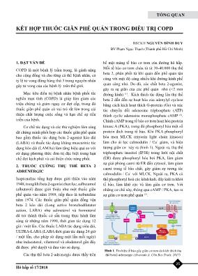 Kết hợp thuốc giãn phế quản trong điều trị COPD