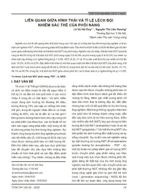 Liên quan giữa hình thái và tỉ lệ lệch bội nhiễm sắc thể của phôi nang