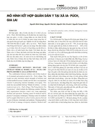Mô hình kết hợp quân dân y tại xã Ia- Púch, Gia Lai