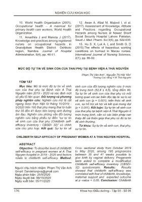 Mức độ tự tin về sinh con của thai phụ tại Bệnh viện A Thái Nguyên