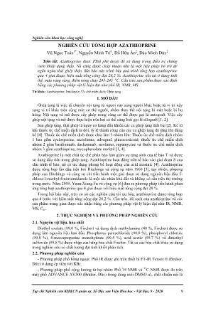 Nghiên cứu tổng hợp azathioprine