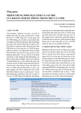 Tổng quan: Nhiễm trùng phổi mạn tính và vai trò của kháng sinh dự phòng trong hen và COPD