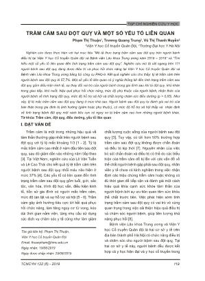 Trầm cảm sau đột quỵ và một số yếu tố liên quan