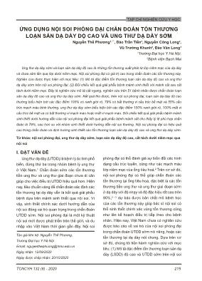 Ứng dụng nội soi phóng đại chẩn đoán tổn thương loạn sản dạ dày độ cao và ung thư dạ dày sớm