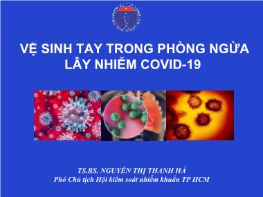 Vệ sinh tay trong phòng ngừa lây nhiễm Covid-19