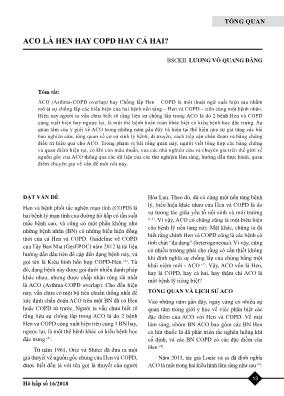 ACO là hen hay COPD hay cả hai ?