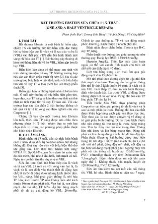 Bất thường Ebstein sửa chữa 1-1/2 thất (one and a half ventricle repair)