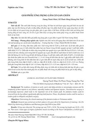 Giải phẫu ứng dụng gân cơ gan chân