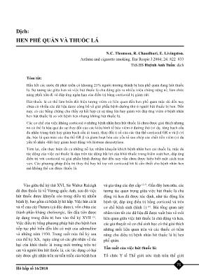 Hen phế quản và thuốc lá