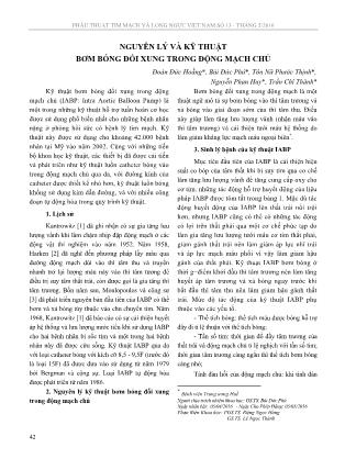 Nguyên lý và kỹ thuật bơm bóng đối xung trong động mạch chủ