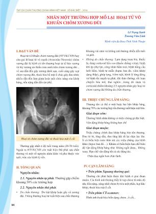 Nhân một trường hợp mổ lại hoại tử vô khuẩn chỏm xương đùi