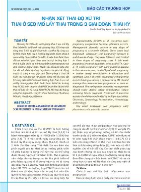 Nhận xét thái độ xử trí thai ở sẹo mổ lấy thai trong 3 giai đoạn thai kỳ