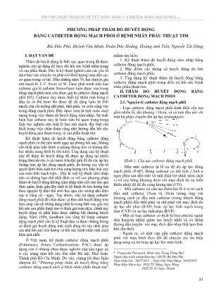 Phương pháp thăm dò huyết động bằng catheter động mạch phổi ở bệnh nhân phẫu thuật tim