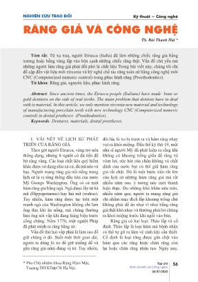 Răng giả và công nghệ