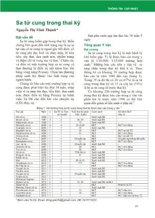 Sa tử cung trong thai kỳ