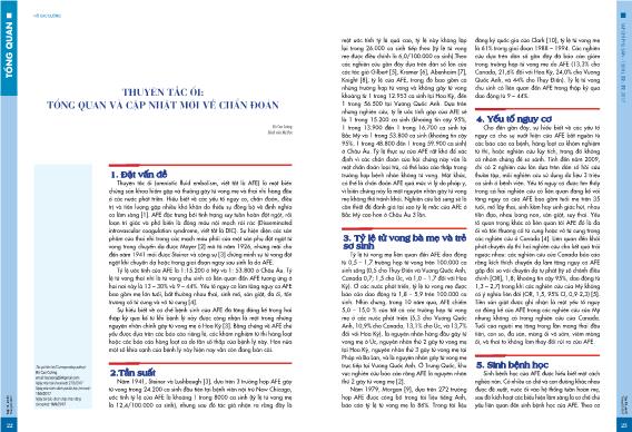 Thuyên tắc ối: tổng quan và cập nhật mới về chẩn đoán