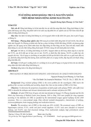 Tỉ lệ động kinh kháng trị và nguyên nhân trên bệnh nhân động kinh người lớn