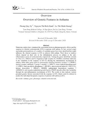 Tổng quan về đặc điểm di truyền trong hen phế quản