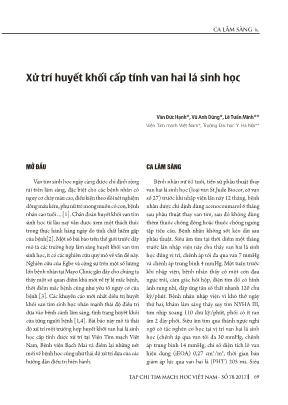 Xử trí huyết khối cấp tính van hai lá sinh học